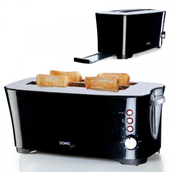4 Scheiben Toaster, Brotröster mit 7 Bräunungsstufen DOMO DO961T