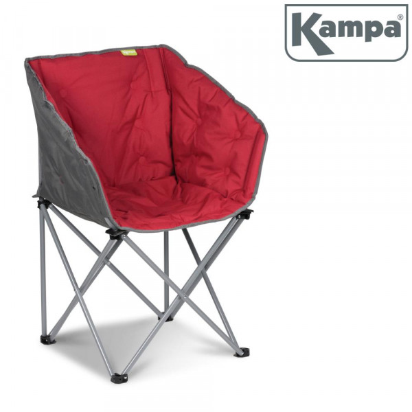 Gepolsterter Campingstuhl / Lounge-Sessel Kampa EXTREMER Komfort FT0053 rot