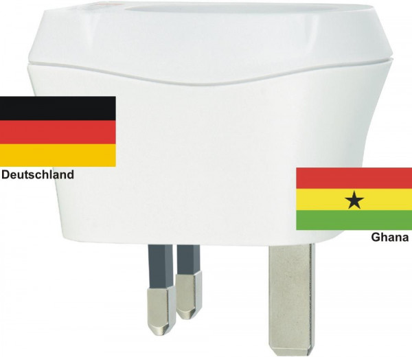 Reiseadapter Ghana auf Deutschland Skross 1.500230 Reisestecker - Ghana Reisestecker