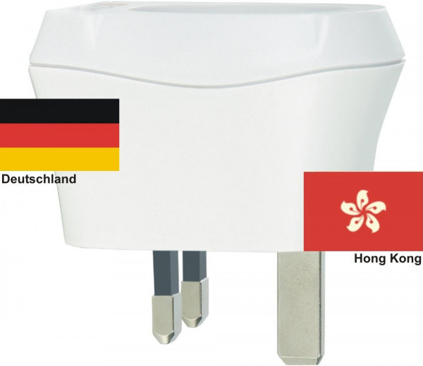 Reiseadapter Hong Kong auf Deutschland Skross 1.500230 Reisestecker