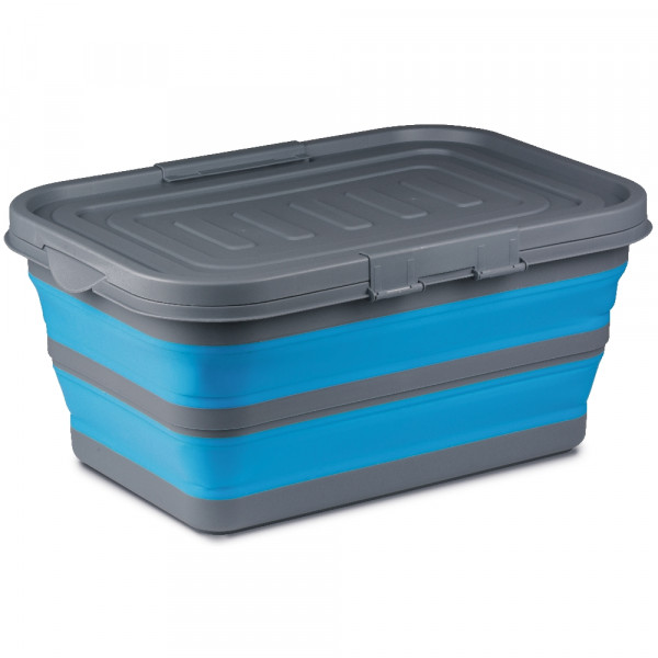 Faltbare Aufbewahrungsbox mit Deckel eckig - Kampa CW0120 61x45x27cm blau