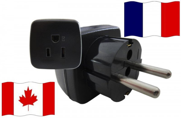 Urlaubsstecker Frankreich für Geräte aus Kanada