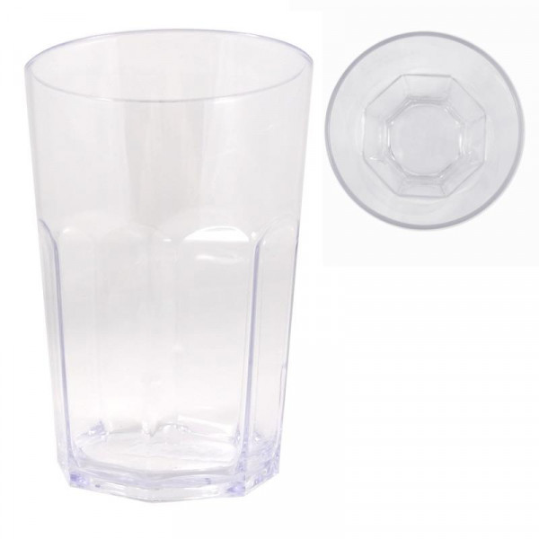 Robustes Caipirinha-Kuststoffglas 0,6 Liter, ideal auch Picknick-Geschirr, Kampa CW1043