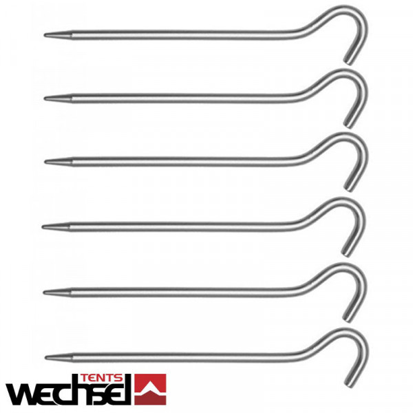 6 Universal Heringe, extra lang + stabil, 19cm Solid Pin Peg Wechsel 231202