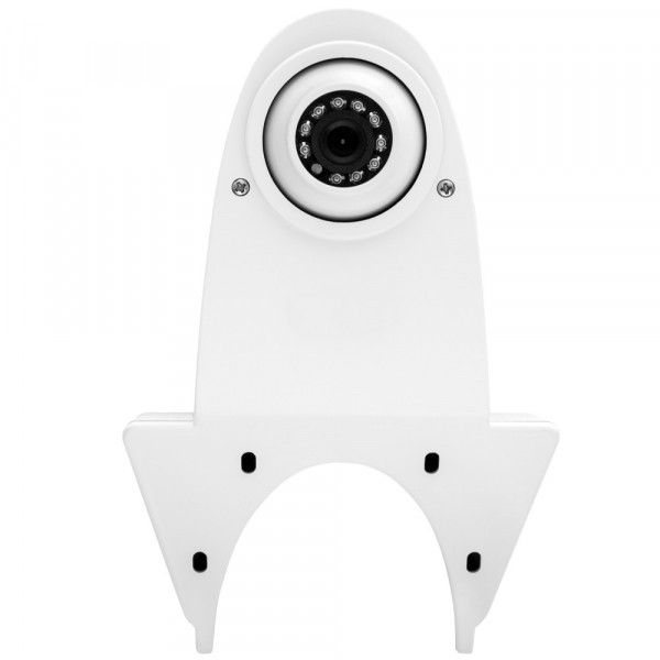 Transporter-Rückfahrkamera mit Nachtsicht und Kugelkopffassung für Kleintransporter KA125 weiß