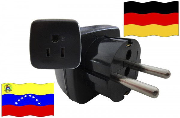 Urlaubsstecker Deutschland für Geräte aus Venezuela