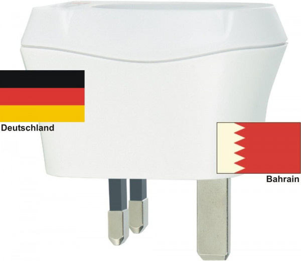 Reiseadapter Bahrain auf Deutschland Skross 1.500230 Reisestecker - Bahrain Reisestecker