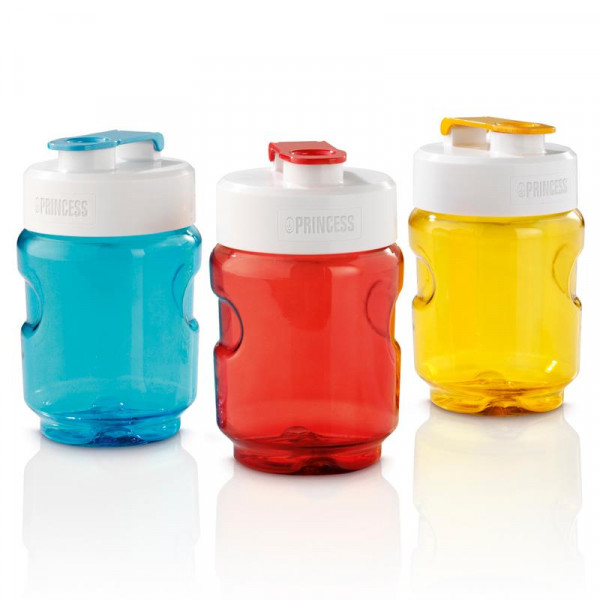 Ersatzflaschen-Set 300ml Ersatzbehälter in den Farben blau, rot, gelb