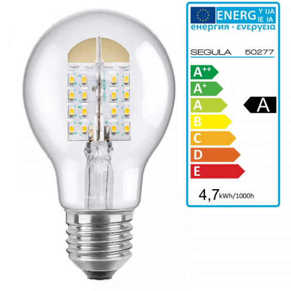 LED Glühlampe opal E27 4,7Watt, dimmbar, Segula 50277 LED Lampe