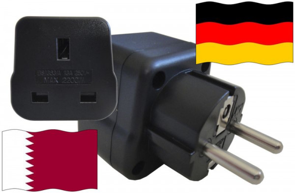 Urlaubsstecker Deutschland für Geräte aus Katar