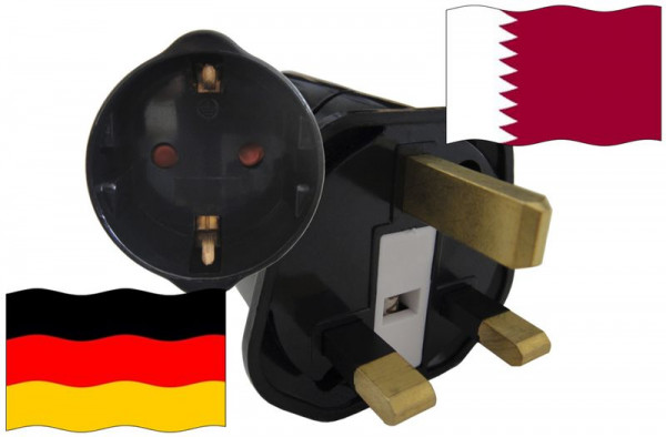 Urlaubsstecker Katar für Geräte aus Deutschland
