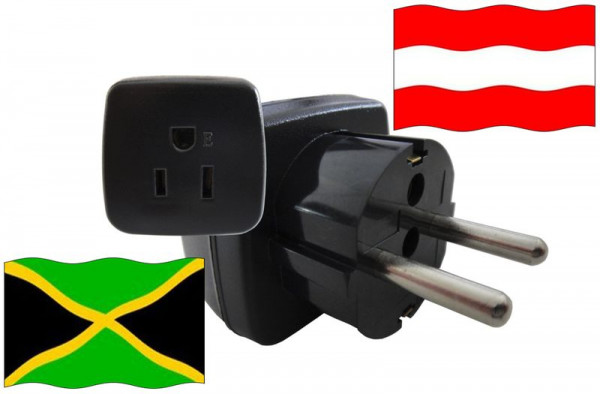 Urlaubsstecker Österreich für Geräte aus Jamaika